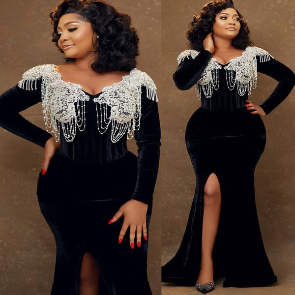 2023 arabic aso ebi black mermaid prom dresses velvet beaded crystals lace evening formal party second reception birthday engagement bridesm
2023 arabic aso ebi black mermaid prom dresses velvet beaded crystals lace evening formal party second reception birthday engagement bridesm