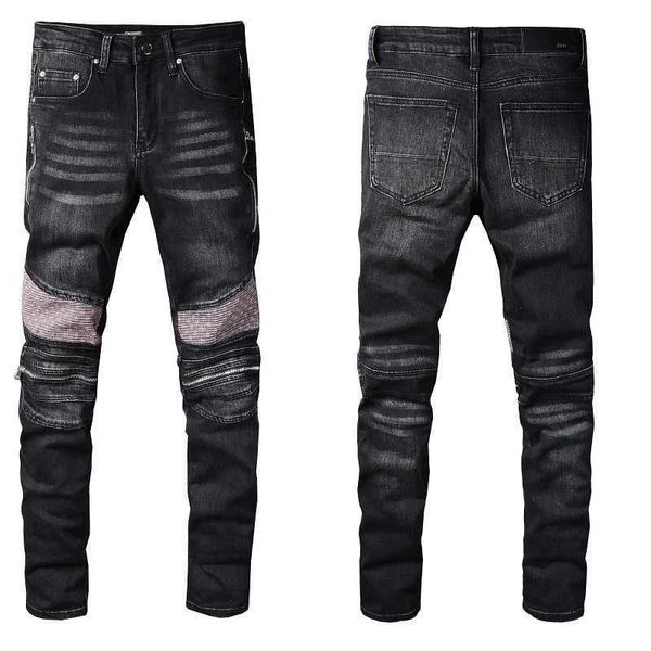 jeans mens am1r1 trousers pants mirri ripped fashion designer brand new men's white embroidery patch elastic slim denim hip hop high 1g, Blue
jeans mens am1r1 trousers pants mirri ripped fashion designer brand new men's white embroidery patch elastic slim denim hip hop high 1g, Blue