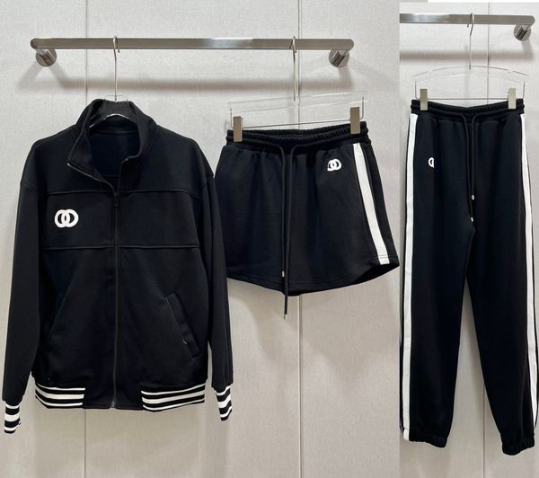 women two-piece pants spring summer long and short sleeve luxury designer three piece lapel tracksuits shorts suits casual fashion leisure s, White
women two-piece pants spring summer long and short sleeve luxury designer three piece lapel tracksuits shorts suits casual fashion leisure s, White