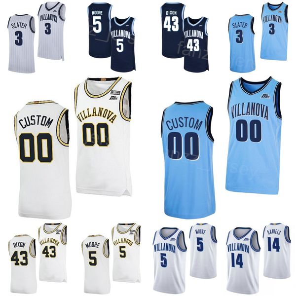 college basketball 43 eric dixon jersey villanova wildcats 14 caleb daniels 5 justin moore 22 cam whitmore 3 brandon slater 2 mark armstrong, Black
college basketball 43 eric dixon jersey villanova wildcats 14 caleb daniels 5 justin moore 22 cam whitmore 3 brandon slater 2 mark armstrong, Black