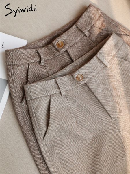 women's pants capris syiwidii woolen pants for women harem pencil pants winter high waisted capris casual suit pants office lady chic t, Black;white
women's pants capris syiwidii woolen pants for women harem pencil pants winter high waisted capris casual suit pants office lady chic t, Black;white