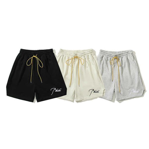 men's shorts rhude new letter embroidery loose drawstring shorts american men's and women's trend capris, White;black
men's shorts rhude new letter embroidery loose drawstring shorts american men's and women's trend capris, White;black
