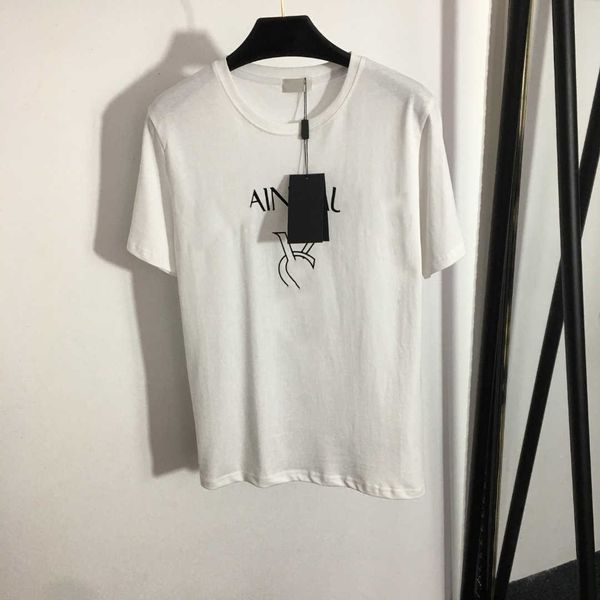 23ss women brand designer t-shirt round neck pure cotton beaded monogram print short sleeve t-shirt womens clothes, White
23ss women brand designer t-shirt round neck pure cotton beaded monogram print short sleeve t-shirt womens clothes, White