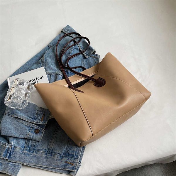 nxy large capacity women tote shoulder bags new fashion underarm handbags simple casual solid color bags made of leather 230308
nxy large capacity women tote shoulder bags new fashion underarm handbags simple casual solid color bags made of leather 230308