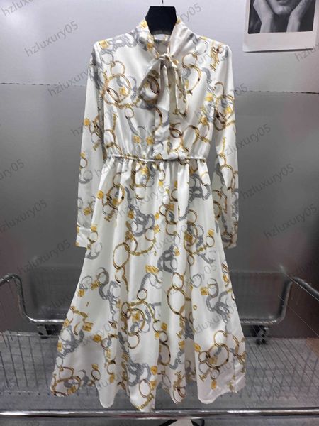 brand dresses bow streamer design chain print long sleeve dress high waist line elastic band embellish large hemline large hemline maxiskit, Black;gray
brand dresses bow streamer design chain print long sleeve dress high waist line elastic band embellish large hemline large hemline maxiskit, Black;gray