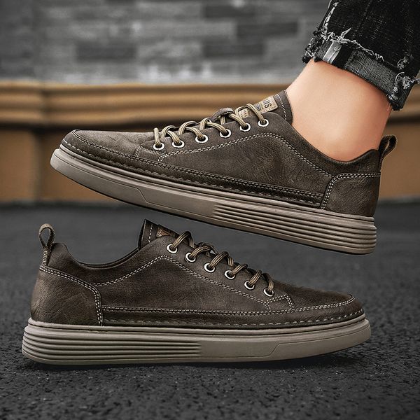 dress shoes men spring autumn casual pu leather trend men s wild mens flats waterproof non slip board shoe male footwear 230321, Black
dress shoes men spring autumn casual pu leather trend men s wild mens flats waterproof non slip board shoe male footwear 230321, Black
