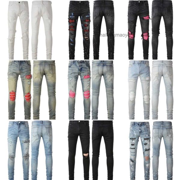 mens jeans designer washed purple jeans for mens stretch is skinny stacked jeans embroidery pants ripped slim high street denim, Blue
mens jeans designer washed purple jeans for mens stretch is skinny stacked jeans embroidery pants ripped slim high street denim, Blue