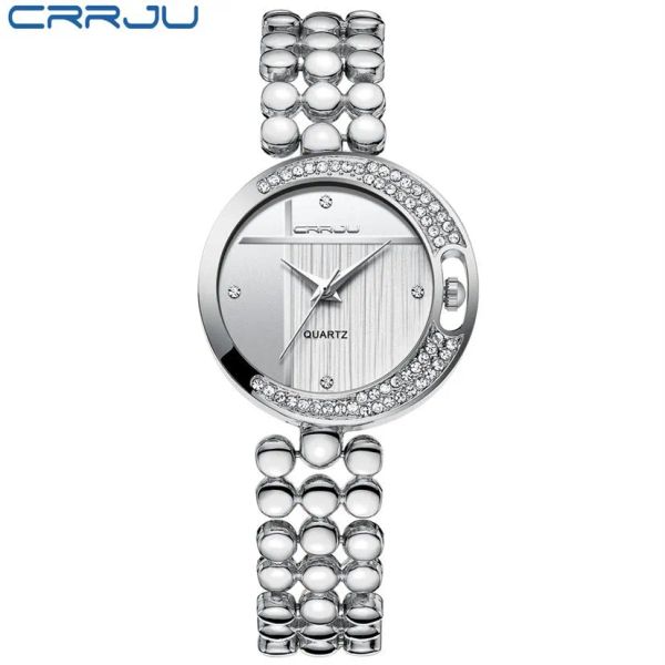 fashion women watches crrju brand luxury star sky dial clock luxury rose gold women's bracelet quartz wrist watches 189t, Slivery;brown
fashion women watches crrju brand luxury star sky dial clock luxury rose gold women's bracelet quartz wrist watches 189t, Slivery;brown