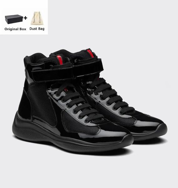 r men americas cup high-sneakers shoes bike fabric patent leather runner sports comfort outdoor casual waking eu38-46 box, Black
r men americas cup high-sneakers shoes bike fabric patent leather runner sports comfort outdoor casual waking eu38-46 box, Black