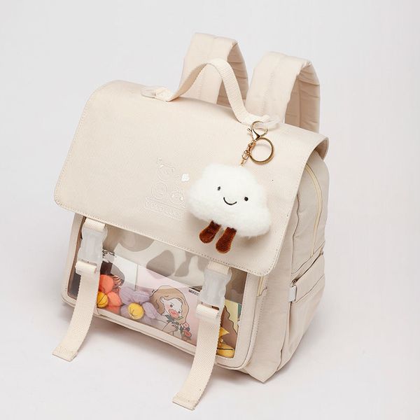 school bag japanese ita transparent pocket ladies backpack college style student itabag travel 230320
school bag japanese ita transparent pocket ladies backpack college style student itabag travel 230320