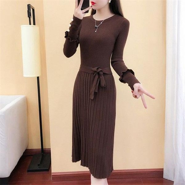 casual dresses woman o-neck sweater flare sleeve lotus leaf neck basic dresses 230321, Black;gray
casual dresses woman o-neck sweater flare sleeve lotus leaf neck basic dresses 230321, Black;gray