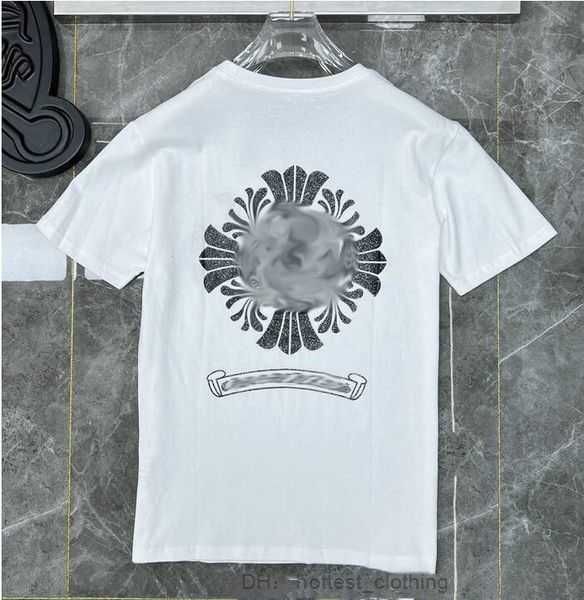 men's fashion mens classic t shirts brand ch white short sweater casual embossed letter horseshoe sanskrit cross pattern designers tees, White;black
men's fashion mens classic t shirts brand ch white short sweater casual embossed letter horseshoe sanskrit cross pattern designers tees, White;black