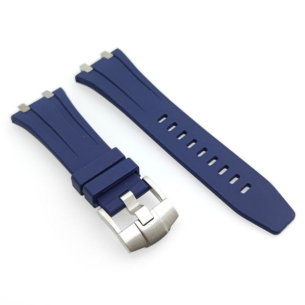 27mm dark blue rubber band 20mm tang buckle strap steel connector links fit for ap 39 mm 41 mm royal oak wristwatch watch, Black;brown
27mm dark blue rubber band 20mm tang buckle strap steel connector links fit for ap 39 mm 41 mm royal oak wristwatch watch, Black;brown