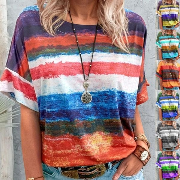 womens tshirt summer european and american fashion loose plus size gradient contrast short sleeve tshirt 230321, White
womens tshirt summer european and american fashion loose plus size gradient contrast short sleeve tshirt 230321, White
