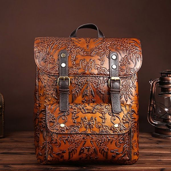 school bags women genuine leather rucksack daypack embossed first layer cowhide vintage large capacity female knapsack computer backpack 230
school bags women genuine leather rucksack daypack embossed first layer cowhide vintage large capacity female knapsack computer backpack 230