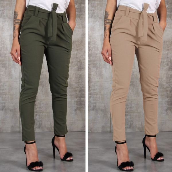 women's pants capris gaoke casual slim chiffon thin pants for women with sash high waist black khaki green pants woman trousers 230321, Black;white
women's pants capris gaoke casual slim chiffon thin pants for women with sash high waist black khaki green pants woman trousers 230321, Black;white