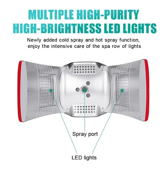 7 color ptherapy pdt led light facials machine with nano mist spray steamer face care
7 color ptherapy pdt led light facials machine with nano mist spray steamer face care