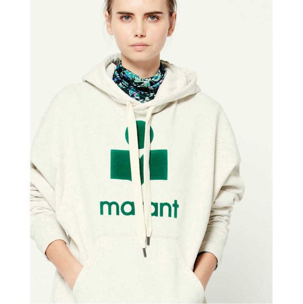 isabel marant women flocked cotton hoodies fashion classic flocking printed designer loose hooded sweater, Black
isabel marant women flocked cotton hoodies fashion classic flocking printed designer loose hooded sweater, Black