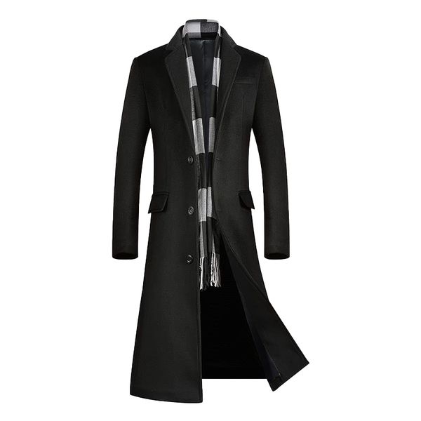men's wool blends coats for content 51 a long jacket below the knee overcoat coat windbreaker 230321, Black
men's wool blends coats for content 51 a long jacket below the knee overcoat coat windbreaker 230321, Black