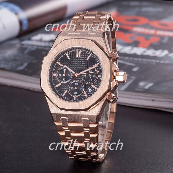 men's women watch rose gold stanless steel 42mm vk chronograph quartz movement sports men watches c1-46, Slivery;brown
men's women watch rose gold stanless steel 42mm vk chronograph quartz movement sports men watches c1-46, Slivery;brown