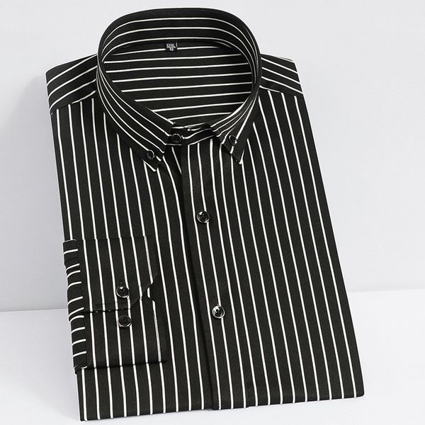 men's casual shirts men's smooth non-iron stretch soft casual striped shirts pocket-less design long sleeve standard-fit youthful, White;black
men's casual shirts men's smooth non-iron stretch soft casual striped shirts pocket-less design long sleeve standard-fit youthful, White;black
