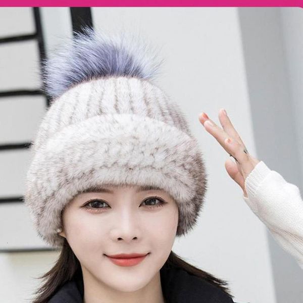 beanieskull cap real mink fur hat winter knitted with pompom luxury thicken casual s for women beanie female 230321, Blue;gray
beanieskull cap real mink fur hat winter knitted with pompom luxury thicken casual s for women beanie female 230321, Blue;gray