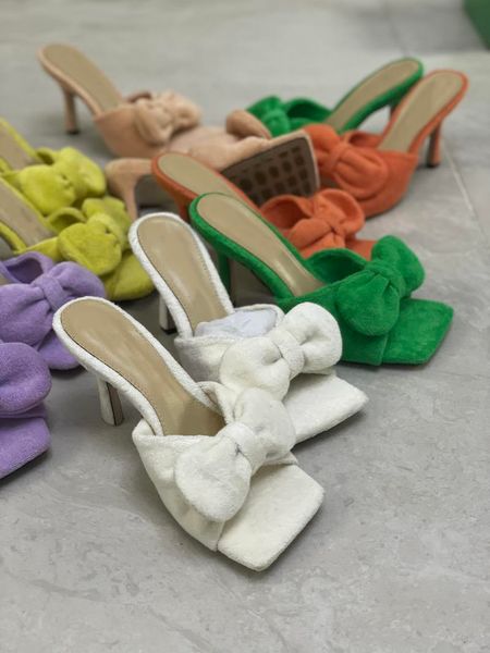 casual shoes designers slippers bowtie sandals women high heel open toe towel mules slides summer autumn, Black
casual shoes designers slippers bowtie sandals women high heel open toe towel mules slides summer autumn, Black