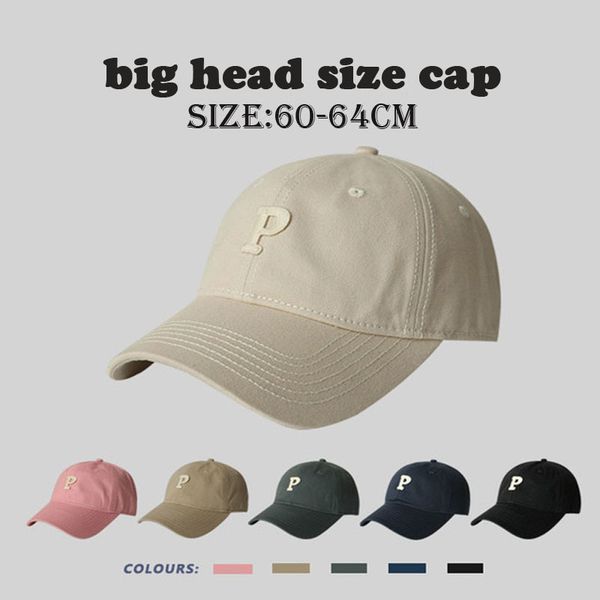 ball caps big size cotton baseball for men letter p summer male outdoor hat sport korea causal bob 230321, Blue;gray
ball caps big size cotton baseball for men letter p summer male outdoor hat sport korea causal bob 230321, Blue;gray
