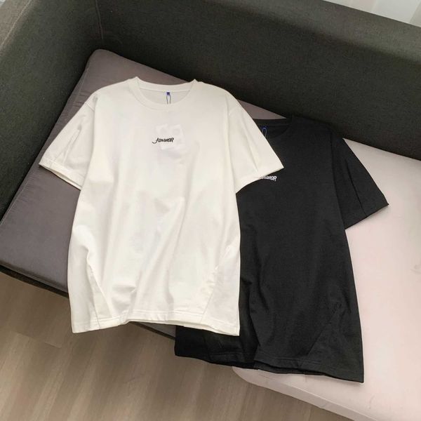 women's t-shirt ader short sleeve summer men's and women's new loose couple embroidery letters casual half sleeve versatile t, White
women's t-shirt ader short sleeve summer men's and women's new loose couple embroidery letters casual half sleeve versatile t, White