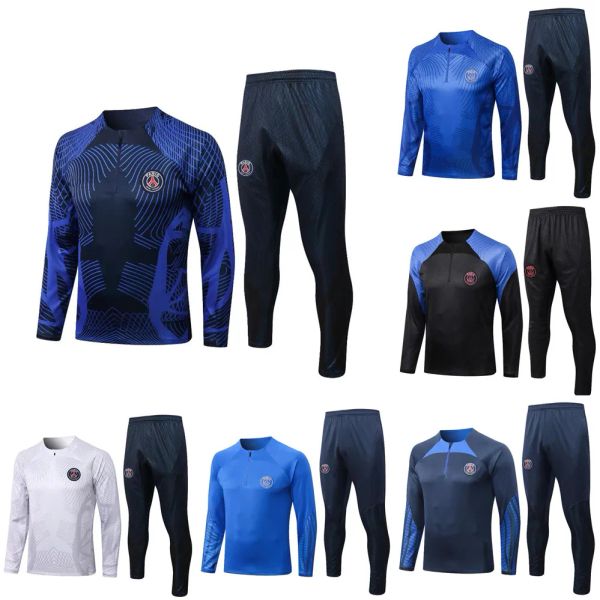 kids psgs paris tracksuits training chandal messis mbappe kit survetement foot tuta jacket retro futbol soccer football, Black
kids psgs paris tracksuits training chandal messis mbappe kit survetement foot tuta jacket retro futbol soccer football, Black