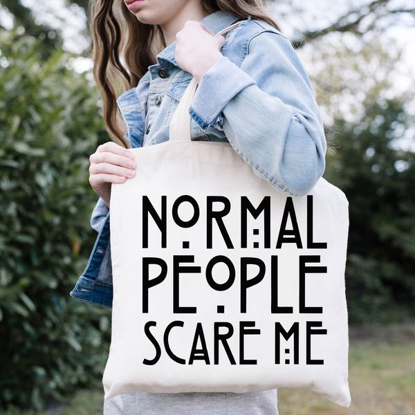 shopping bags blingpaw canvas tote normal people scare me letter print funny 100 cotton reusable eco bolsa reutilizable 230321
shopping bags blingpaw canvas tote normal people scare me letter print funny 100 cotton reusable eco bolsa reutilizable 230321