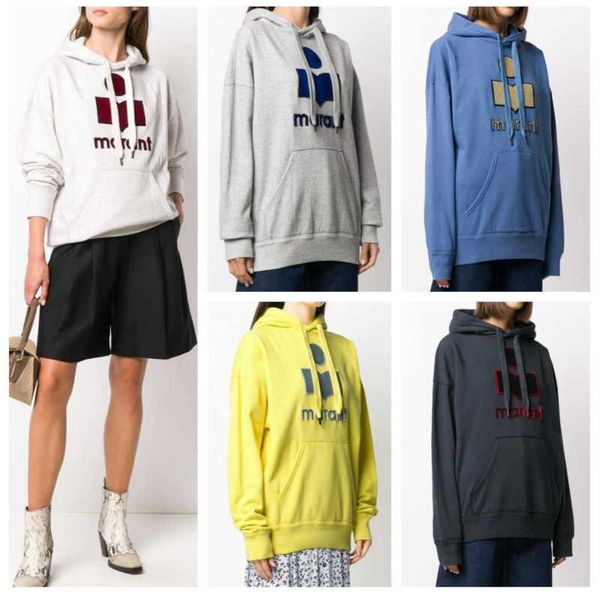 isabel marant women fleece hoodies plush sweater hooded designer letter flocked loose pullover sweatshirt, Black
isabel marant women fleece hoodies plush sweater hooded designer letter flocked loose pullover sweatshirt, Black