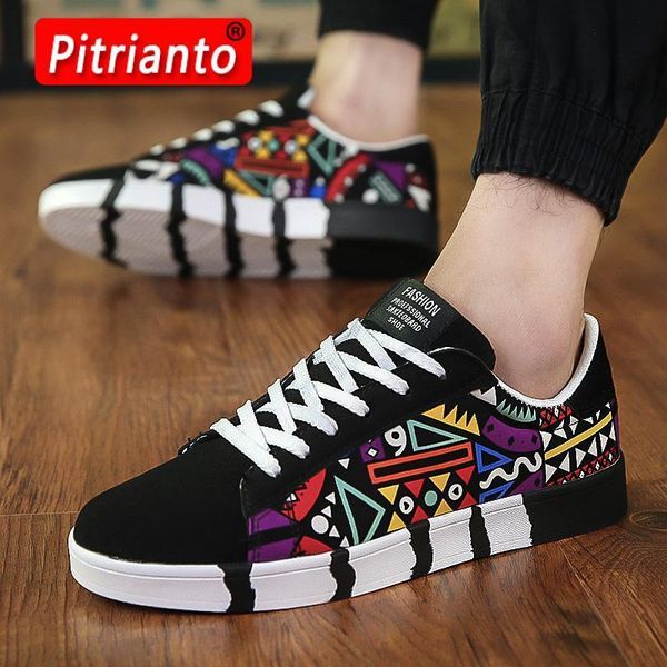 dress shoes men sneakers casual fashion lace-up printing vulcanized breathable canvas graffiti flat zapatos de hombre 230320, Black
dress shoes men sneakers casual fashion lace-up printing vulcanized breathable canvas graffiti flat zapatos de hombre 230320, Black