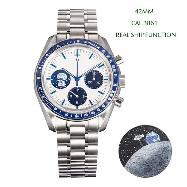 42mm designer watches real ship function cal.3861 os mechanical automatic chronograph movement 904l stainless steel watch sapphire glass wri, Slivery;brown
42mm designer watches real ship function cal.3861 os mechanical automatic chronograph movement 904l stainless steel watch sapphire glass wri, Slivery;brown