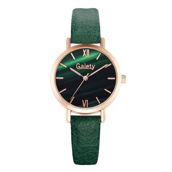 hbp fashion jade dial womens watch green leather strap quartz movement electronic watches casual business wristwatch, Slivery;brown
hbp fashion jade dial womens watch green leather strap quartz movement electronic watches casual business wristwatch, Slivery;brown
