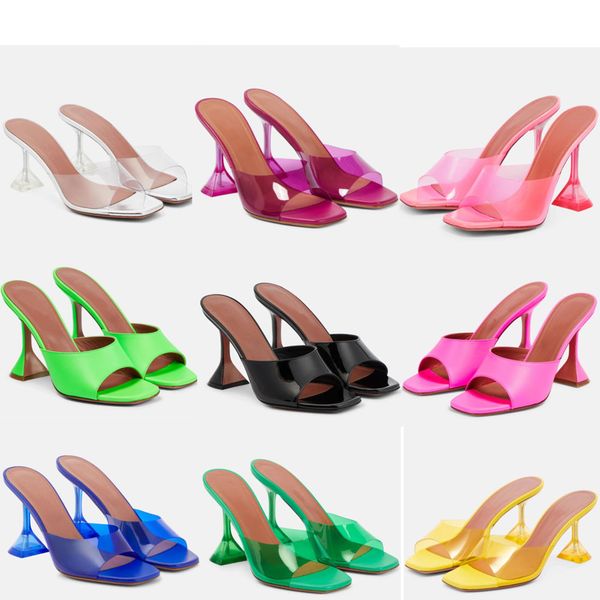 fashion women's sandals sheepskin pvc flare shaped high heel slippers rubber soles elegant summer ladies show charm evening dress party, Black
fashion women's sandals sheepskin pvc flare shaped high heel slippers rubber soles elegant summer ladies show charm evening dress party, Black