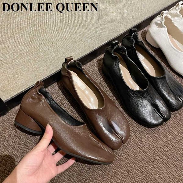2022 fashion split toe flats shoes women slip on casual loafers chunky heel british oxford shoes soft moccasins zapatos de mujer 230210, Black
2022 fashion split toe flats shoes women slip on casual loafers chunky heel british oxford shoes soft moccasins zapatos de mujer 230210, Black