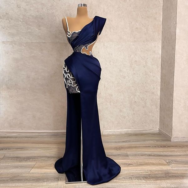 navy blue mermaid prom dresses for women satin beads sequined sleeveless formal party dress robe de soiree dubai gowns custom, Black
navy blue mermaid prom dresses for women satin beads sequined sleeveless formal party dress robe de soiree dubai gowns custom, Black