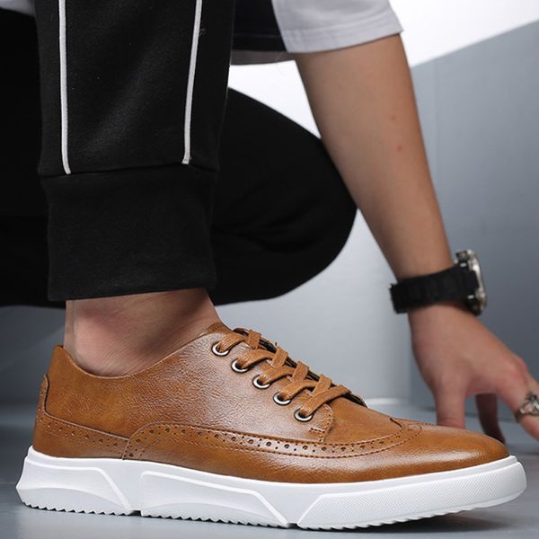 sandals men casual pu lace up solid color british style simple board lace up block retro single large size 39-48, Black
sandals men casual pu lace up solid color british style simple board lace up block retro single large size 39-48, Black