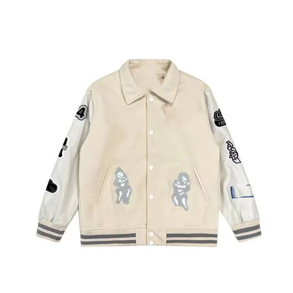 mens jackets baseball varsity jacket letter stitching embroidery autumn and winter men loose causal outwear coats 3sfh, Black
mens jackets baseball varsity jacket letter stitching embroidery autumn and winter men loose causal outwear coats 3sfh, Black