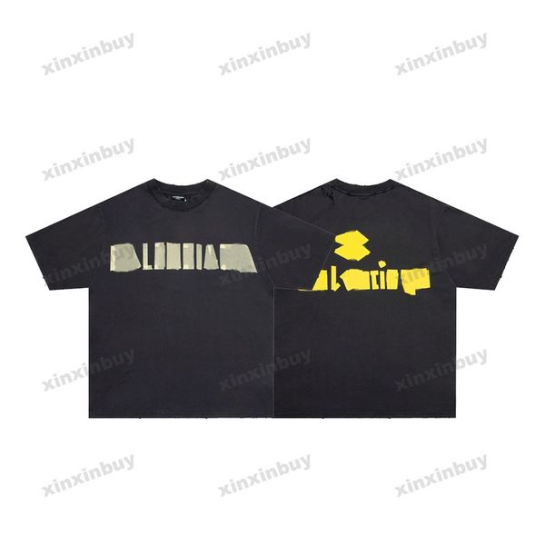 xinxinbuy men designer tee t shirt 23ss paris tape destroyed short sleeve cotton women black white khaki gray oversize xs-xl, Black;brown
xinxinbuy men designer tee t shirt 23ss paris tape destroyed short sleeve cotton women black white khaki gray oversize xs-xl, Black;brown