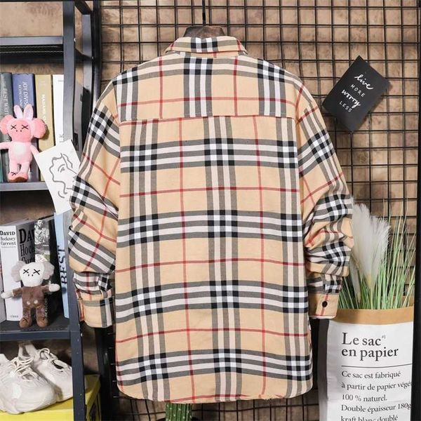 designer burbrerys mens casual shirt checkered long sleeve bajia style new spring and autumn high grade loose bf top, White;black
designer burbrerys mens casual shirt checkered long sleeve bajia style new spring and autumn high grade loose bf top, White;black