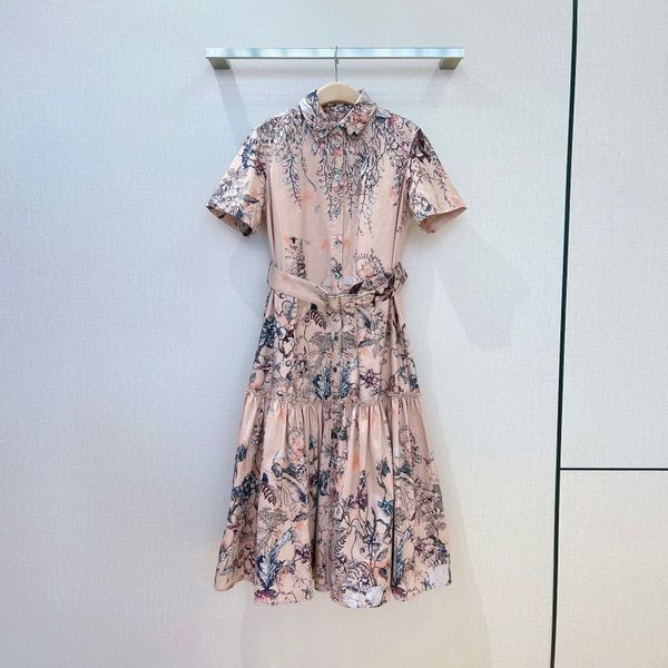 ladies dress fashion band spring and summer floral printed short sleeve shirt dress, Black;gray
ladies dress fashion band spring and summer floral printed short sleeve shirt dress, Black;gray