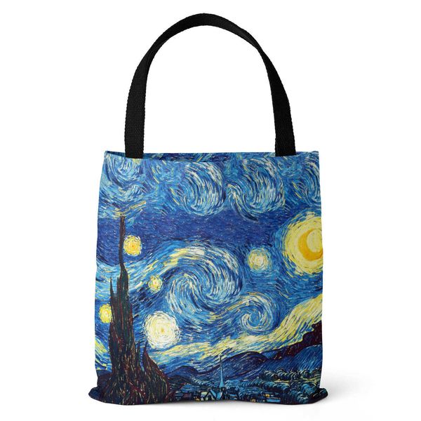 beach bags 2023 new vintage star oil painting beach tote women s canvas shopping bags fashion large handbags mens shoulder purse 230321
beach bags 2023 new vintage star oil painting beach tote women s canvas shopping bags fashion large handbags mens shoulder purse 230321
