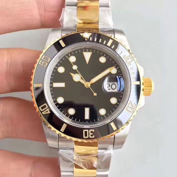 mens wristwatches u1 st9 steel black dial men watch automatic 41mm ceramic bezel gold dial glide sapphire glass waterproof, Slivery;brown
mens wristwatches u1 st9 steel black dial men watch automatic 41mm ceramic bezel gold dial glide sapphire glass waterproof, Slivery;brown