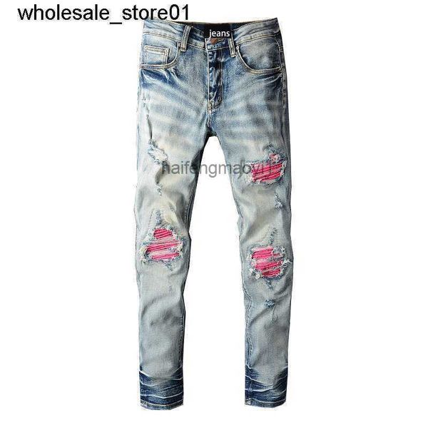new men's jeans designer hole patch jeans fold collage slim fit hole streetwear jeans, Blue
new men's jeans designer hole patch jeans fold collage slim fit hole streetwear jeans, Blue