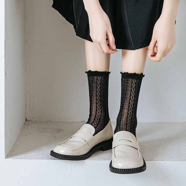 women's thin socks 3 pairs black and white summer thin stretch stockings lace mesh breathable personality fashion lace socks, Black;white
women's thin socks 3 pairs black and white summer thin stretch stockings lace mesh breathable personality fashion lace socks, Black;white