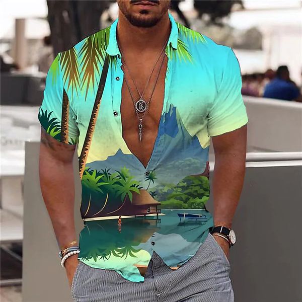 men's casual shirts cotton summer shirts men's hawaiian shirt casual fashion street short sleeves coconut tree beach vacation part, White;black
men's casual shirts cotton summer shirts men's hawaiian shirt casual fashion street short sleeves coconut tree beach vacation part, White;black