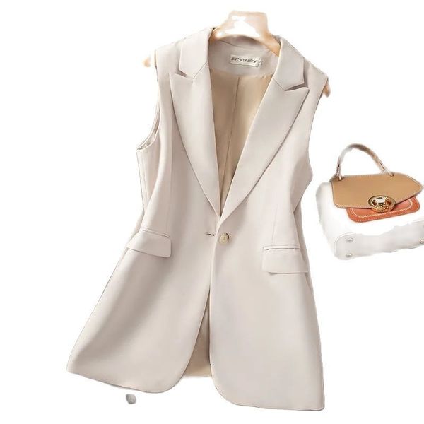 women's vests fashion suit vest women's waistcoat mid-length spring autumn casual vests coats suit jacket sleeveless women's, Black;white
women's vests fashion suit vest women's waistcoat mid-length spring autumn casual vests coats suit jacket sleeveless women's, Black;white