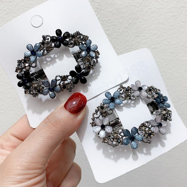 korean oval flower crystal spring hairpin luxury zircon clip horsetail clip temperament female fashion hair accessories, Slivery;white
korean oval flower crystal spring hairpin luxury zircon clip horsetail clip temperament female fashion hair accessories, Slivery;white